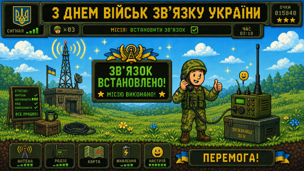 Картиння для привітання з Днем військового зв’язківця України